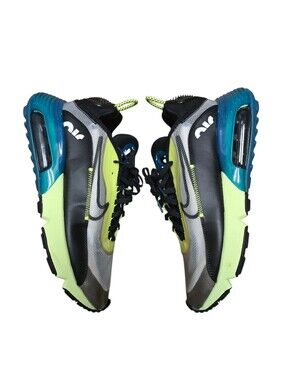 Nike Air Max 2090 Sneakers Shoes White Volt Valerian Blue BV9977-101 Men's 10.5